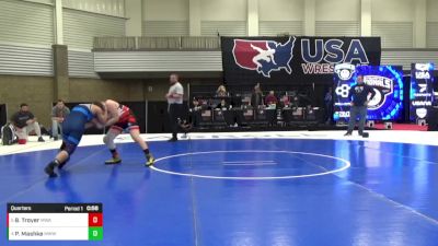 12U Boys - 135 lbs Quarters - Braxton Troyer, M3 Wrestling Academy vs Payson Mashke, Michigan West Wrestling Club