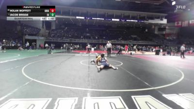 157 lbs Quarterfinal - Jacob Briggs, Elk Grove vs Nolan Moffett, Gregori