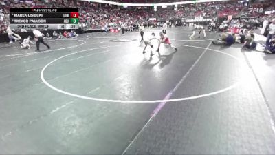 D3-150 lbs 3rd Place Match - Marek Lisiecki, Lomira vs Trevor Paulson, Aquinas