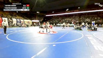 157 Class 4 lbs Champ. Round 1 - Kayden Kinder, Rolla vs Paxton Hughes, Liberty (Wentzville)