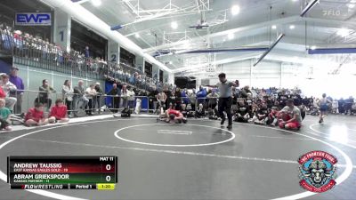 76 lbs Round 1 (4 Team) - Andrew Taussig, East Kansas Eagles Gold vs Abram Griekspoor, Kansas Mayhem