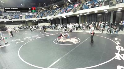 126 lbs Champ. Round 3 - Isaiah Martinez, Rockton (Hononegah) vs Kyler Reisner, Mt. Vernon