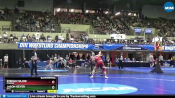 174 lbs Quarterfinal - Jason Geyer, NYU vs Stefan Major, Stevens