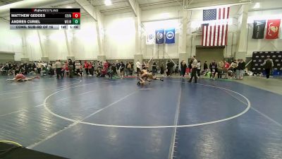 138B lbs Cons. Sub-rd Of 16 - Andres Curiel, West Jordan vs Matthew Geddes, Cedar Valley