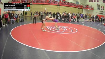 170 lbs Quarterfinal - Evelyn Wirfs, Sprague vs Jillian Hradec, Sumner