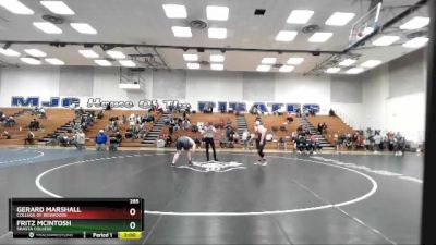 285 lbs Quarterfinal - Gerard Marshall, College Of Redwoods vs Fritz McIntosh, Shasta College