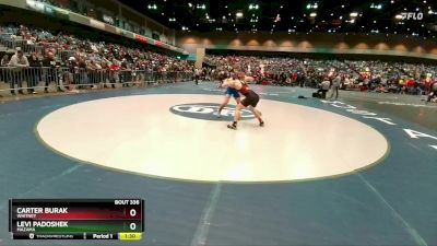 150 lbs Champ. Round 1 - Carter Burak, Whitney vs Levi Padoshek, Mazama