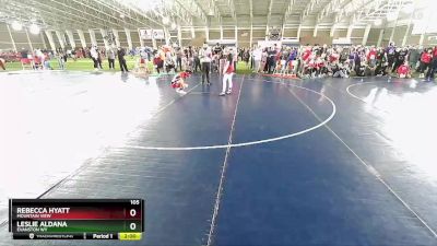 105 lbs Cons. Round 4 - Rebecca Hyatt, Mountain View vs Leslie Aldana, Evanston WY