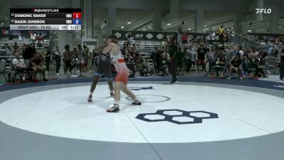 79 kg Cons. Rd Of 16 - Domonic Baker, Cavalier Wrestling Club vs Dajun Johnson, Ranger Wrestling Club