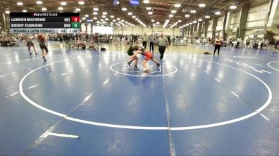 140 lbs Round 5 (3pm Friday) - Brody Clemons, Minion Black vs Landon Mathews, Nebraska Elite