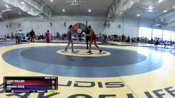 118 lbs Round 2 - Leah Willen, Ohio vs Ariana Hale, Ohio