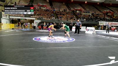 Cadet Girls - 100 lbs Cons. Semis - Eliana McBeth vs Rosa Suarez-Rodriguez, Righetti High School Wrestling