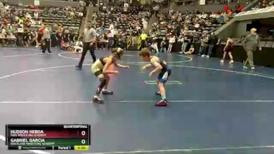 65 lbs Quarterfinal - Gabriel Garcia, Siouxland Wrestling Academy vs Hudson Hebda, MWC Wrestling Academy