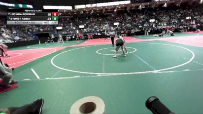 128 lbs Champ. Round 1 - Lucinda Bowman, Unattached vs Sydney Abbey, AEM3