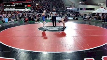 6A 106 lbs Champ. Round 1 - Nash Larsen, Coeur D Alene vs Cavan Olson, Centennial