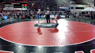 6A 106 lbs Champ. Round 1 - Nash Larsen, Coeur D Alene vs Cavan Olson, Centennial