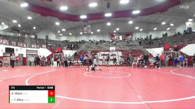 175 lbs Cons. Round 3 - Travis Riley, East Central Wrestling Club vs Abel Mejia, Southport Wrestling Club