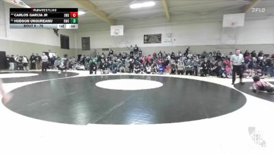 76 lbs Champ. Round 1 - Hudson Ungureanu, Rampage Wrestling Club vs Carlos Garcia Jr, Sutter Middle School