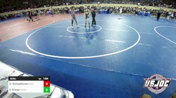 90 lbs Round Of 16 - Harper Schwettman, Badlands Elite vs Vanity Brown, Deer Creek Wrestling Club