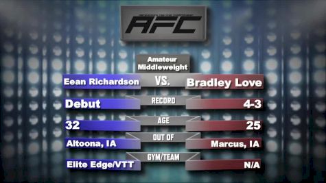 Eean Richardson vs Bradley Love - Ascendancy FC 15 Replay