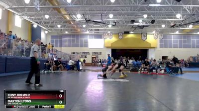 138 lbs Cons. Round 3 - Tony Brewer, Picayune High School vs Maxton Lyons, Oak Grove HS