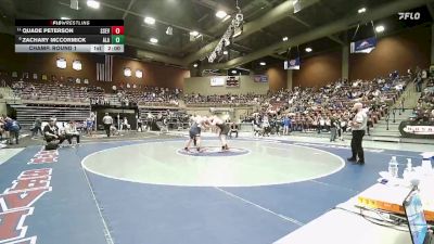 2A 285 lbs Champ. Round 1 - Quade Peterson, South Sevier vs Zachary McCormick, American Leadership Academy