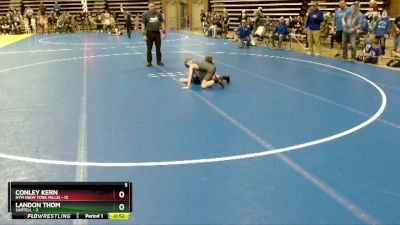 60 lbs Semis (4 Team) - Conley Kern, NYM (New York Mills) vs Landon Thom, Sartell