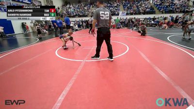 43 lbs Rr Rnd 2 - Arlo Fitzsimmons, Team Tulsa Wrestling Club vs Dawsyn Hawkins, Wagoner Takedown Club