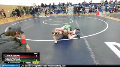 125 lbs Round 2 - Parker Thomas, St. Maries Wrestling Club vs Connor Young, NW Spartans Wrestling