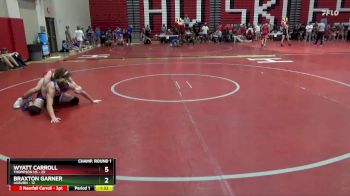 150 lbs Champ Round 1 (16 Team) - Wyatt Carroll, Thompson HS vs Braxton Garner, Auburn