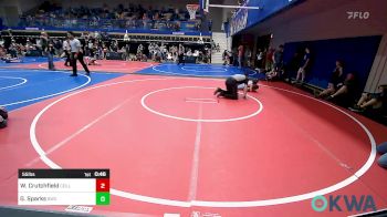 55 lbs Semifinal - William Crutchfield, Collinsville Cardinal Youth Wrestling vs Gavin Sparks, Salina Wrestling Club