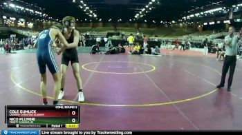 120 lbs Cons. Round 3 - Cole Gumlick, Lakeway Christian Academy vs Nico Plumeri, Trinity (Louisville)