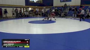 174 lbs Champ Round 1 (16 Team) - Christopher McCarthy, Rhode Island College vs Juan Vernaza, Southern Maine