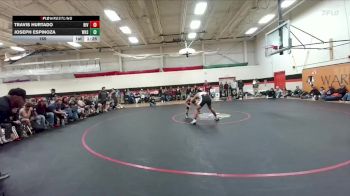 165 lbs Quarterfinals (8 Team) - Travis Hurtado, Riverton vs Joseph Espinoza, Worland High School