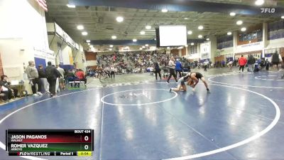 120 lbs Cons. Round 1 - Jason Paganos, Walnut vs Romer Vazquez, Arroyo