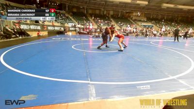 150 lbs Semifinal - Makenzie Cardenas, Valiant Prep vs Miranda Lencrerot, The Glasgow Wrestling Acadamy