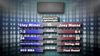 Clay Wimer vs Joey Munoz Legion Combat Sports 26 Replay