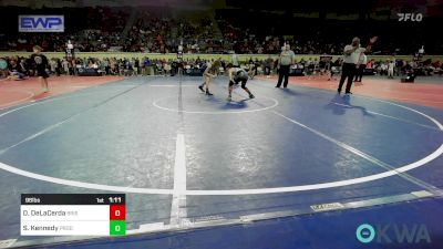 96 lbs Semifinal - Daxen DeLaCerda, Bristow Youth Wrestling vs Shelby Kennedy, Prodigy Elite Wrestling