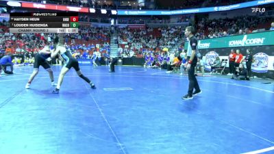 1A-190 lbs Champ. Round 2 - Louden Huisenga, WACO, Wayland vs Hayden Heun, Underwood