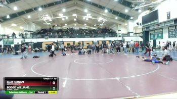 70 lbs 5th Place Match - Bodee Williams, Lowell Scott vs Clay Oxnam, New Plymouth