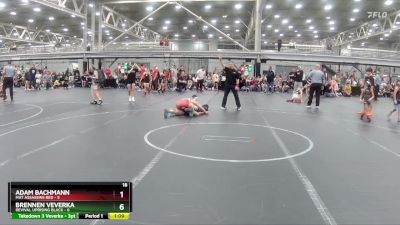 96 lbs Semis (4 Team) - Adam Bachmann, Mat Assassins Red vs Brennen Veverka, Revival Uprising Black