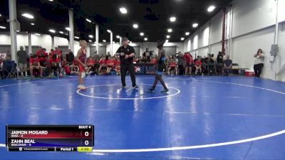 97 lbs Quarterfinals (8 Team) - Jaimon Mogard, Iowa vs Zahn Beal, Wisconsin