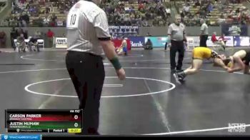 AA 152 lbs Cons. Round 2 - Carson Parker, Bradley Central vs Justin Mumaw, Hendersonville