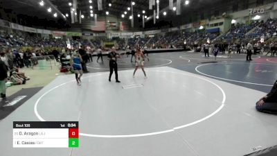 115 lbs Consi Of 16 #2 - Deacon Aragon, La Junta vs Elijah Casias, Fort Lupton