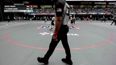125 lbs Champ. Round 1 - Saoul Prado, Baker vs 12 Jesse Lewis, Wayland Baptist