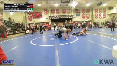 110 lbs 3rd Place - Boede Johnson, Checotah Matcats vs Kyran Anderson, Fort Gibson Youth Wrestling