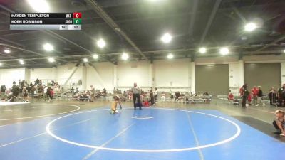 46 lbs Quarterfinal - Hayden Templeton, Mat Rats Rebooted vs Koen Robinson, Shootbox WC