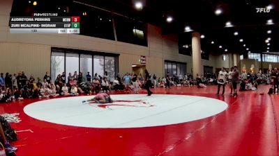 130 lbs Quarters & 1st Wb (16 Team) - Zuri Mcalpine- Ingram, AR-15 Pink vs Audreyona Perkins, Mat Clash Beast Mode