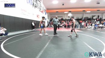 130-140 lbs Rr Rnd 1 - Alek Aguilar, Fort Gibson Youth Wrestling vs Zeke Hushbeck, Verdigris Youth Wrestling