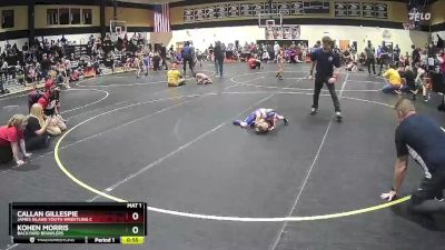 38 lbs Cons. Semi - Kohen Morris, Backyard Brawlers vs Callan Gillespie, James Island Youth Wrestling C